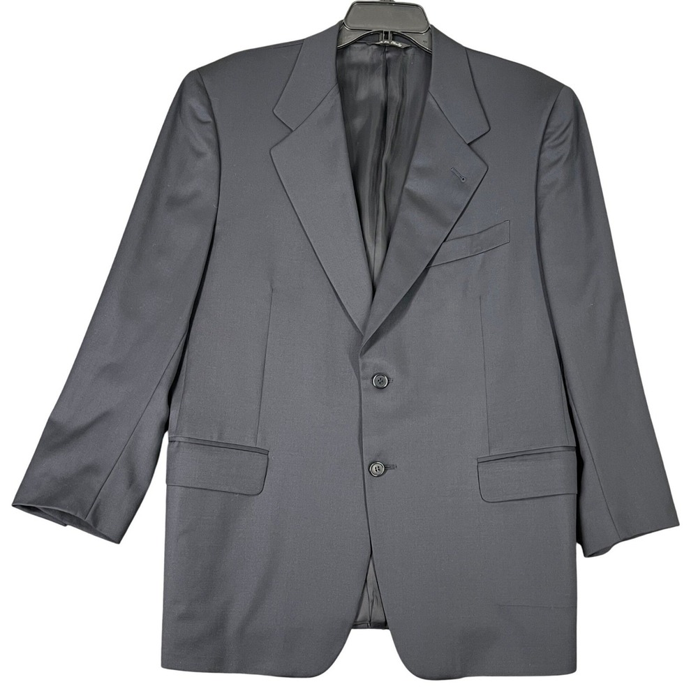 Canali Proposta Two Button Blazer Men 44 Italian Pure Wool Tailored‎ Luxury